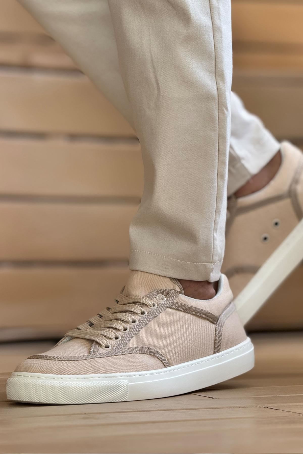 ch2505-keten-erkek-ayakkabi-25022_3 CH2505 - Keten Erkek Ayakkabı BEJ/BEJ - Görsel 3