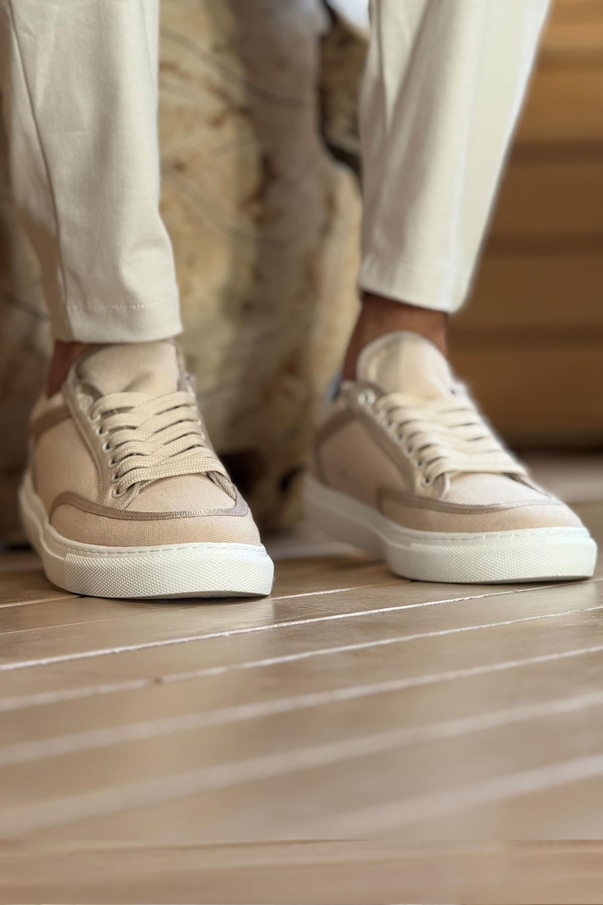 ch2505-keten-erkek-ayakkabi-25022_4 CH2505 - Keten Erkek Ayakkabı BEJ/BEJ - Görsel 4