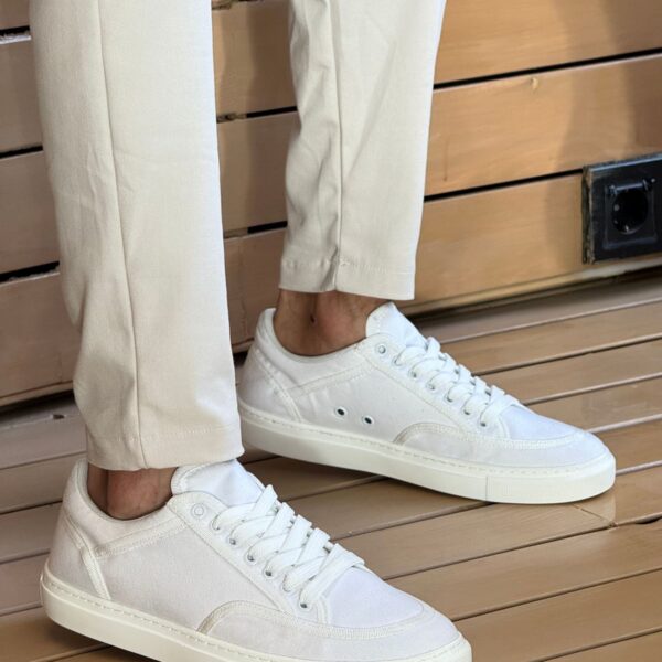 CH2505 - Keten Erkek Ayakkabı BEYAZ / BEYAZ