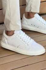 CH2505 - Keten Erkek Ayakkabı BEYAZ / BEYAZ - Görsel 2