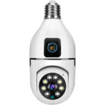 Çift Lensli Duy Girişli Kablosuz Ampul Kamera - Görsel 3