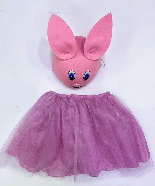 Çocuk Gösteri Kostümü Pembe Tavşan