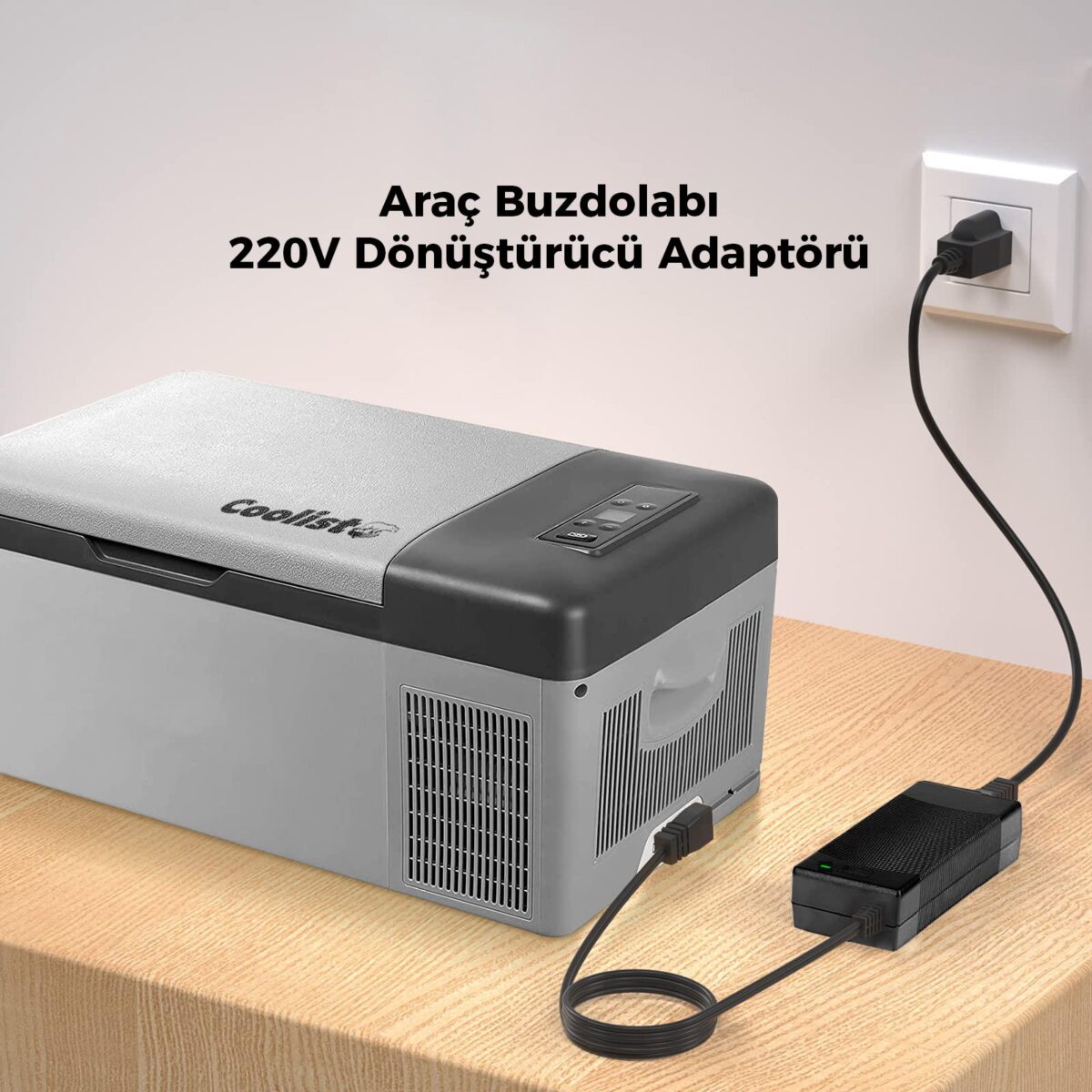 Coolist CLTACDC Kompresörlü Araç Buzdolapları İçin 220Volt/12Volt 6,0Ah Dönüştürücü Adaptör - Görsel 3