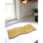 Dalgalı Çift Taraf Tasarımlı Ahşap Sunum Tepsisi - Görsel 3