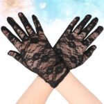 Dantel Eldiven Siyah Renk Yetişkin - Görsel 3