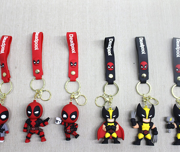 Deadpool Wolverine Silikon Anahtarlık