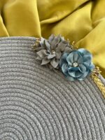 DecoHandy 39cm Çiçekli Jüt Örme Supla Amerikan Servis - Görsel 2