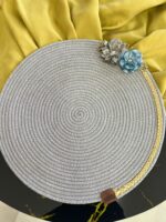 DecoHandy 39cm Çiçekli Jüt Örme Supla Amerikan Servis - Görsel 3