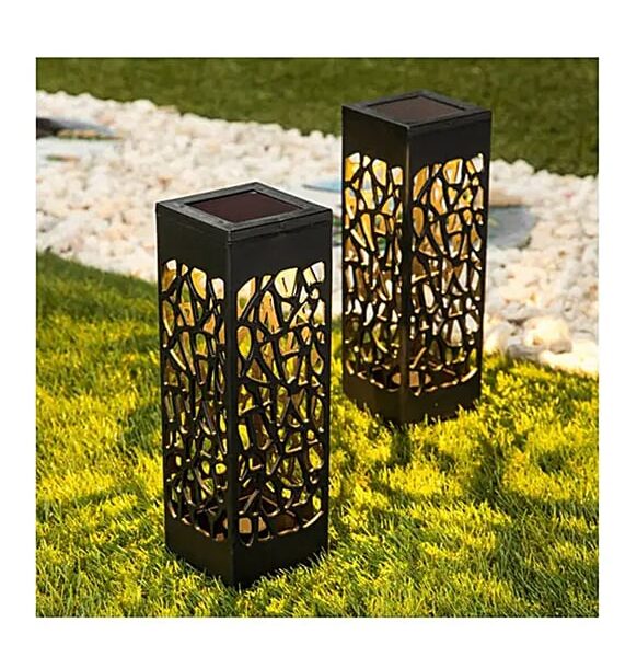 Dekoratif Solar Güneş Enerjili Bahçe Aydınlatması Yürüyüş Yolu Seti (6 Adet)