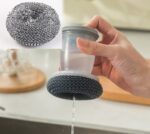 Deterjan Hazneli Telli Bulaşık Fırçası - Görsel 3