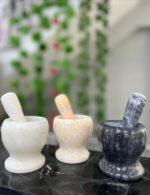 Doğal Cilalı Mermer Havan - Görsel 4