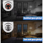 Duy Girişli Kablosuz Ampul Kamera - Görsel 2