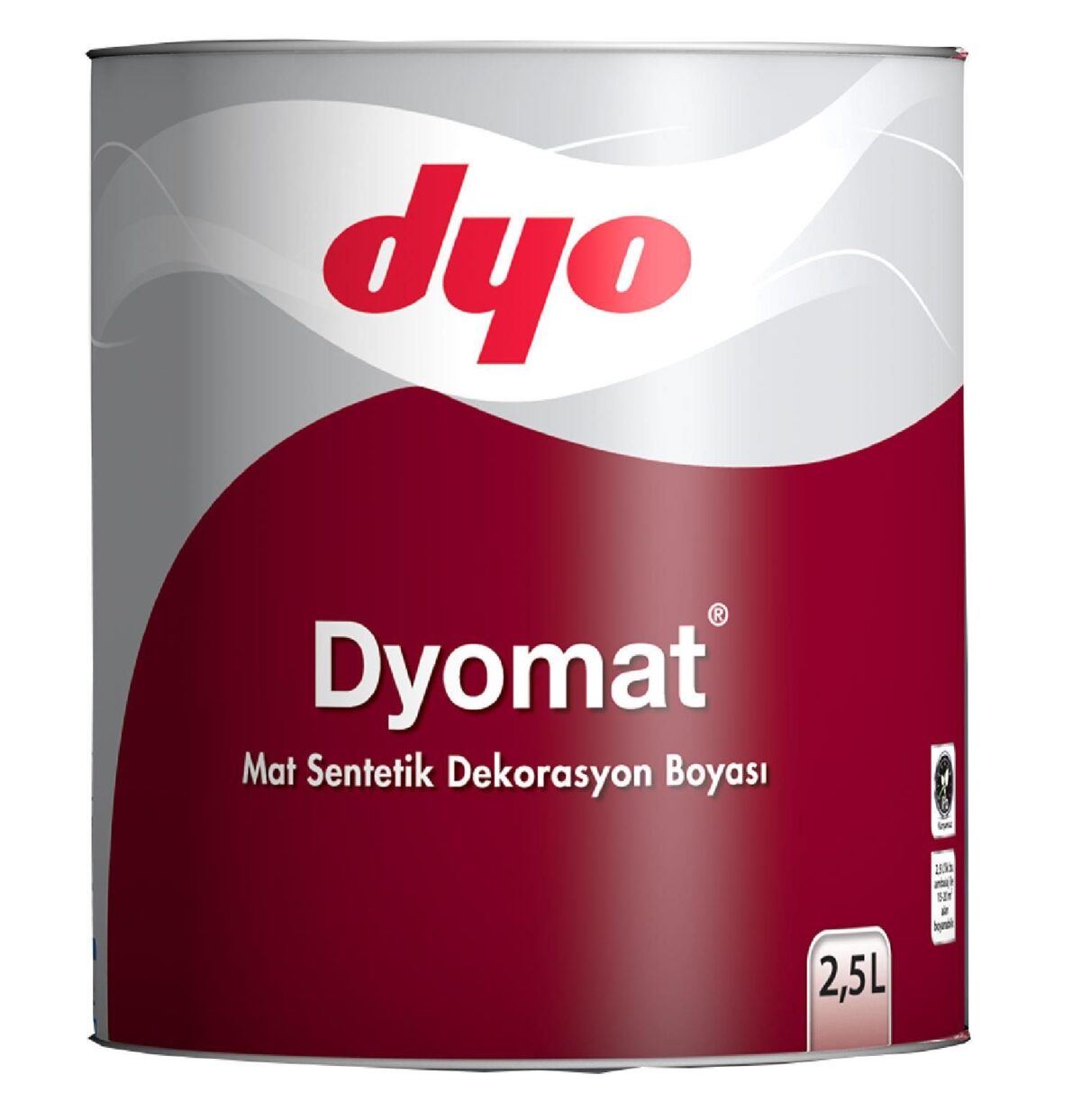 Dyomat Mat Dekorasyon Boyası 2,5 Litre Beyaz - Görsel 1