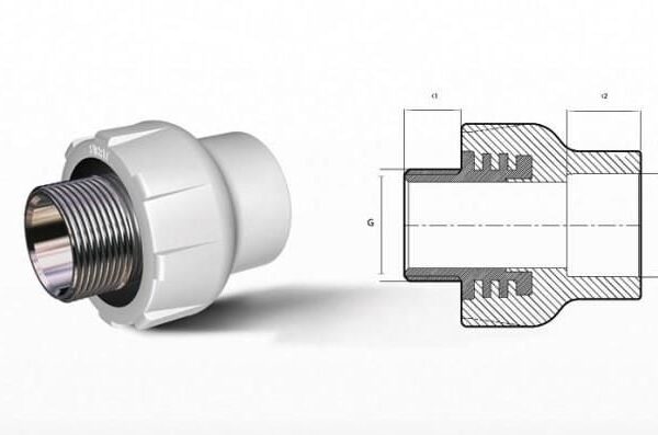 Ege Yıldız PPRC 50X1 1/2 Erkek Adaptör Gri
