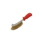 Eğri Saplı Tel Fırça Tek Sıra ( Plastik Saplı) - Görsel 2