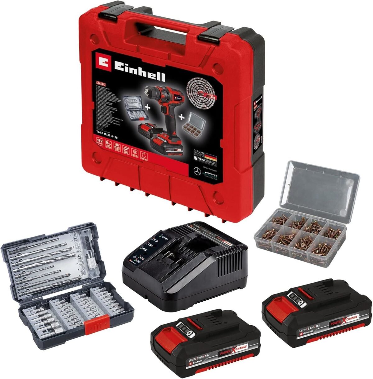 Einhell TC CD 18/35 Li + 39 (2x2,0Ah) Akülü Vidalama - Görsel 3