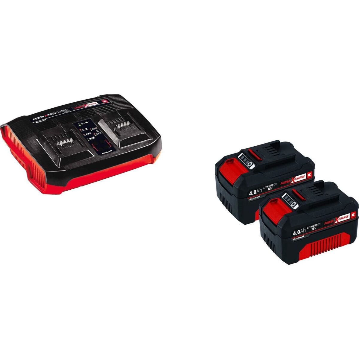Einhell Twincharger 2X4,0 Ah Akü ve Şarj Aleti - Görsel 1