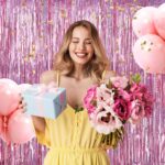 Ekstra Metalize Parlak Saçaklı Arka Fon Perde Rose Gold - Görsel 3