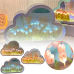 El Yapımı Büyük Boy Bulut Gece Lambası - Görsel 3