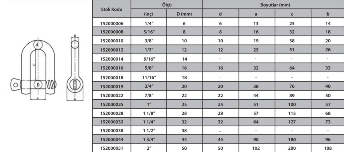 Ennalbur M10 Zincir Kilidi 3/8 ( 3 Adet ) - Görsel 2