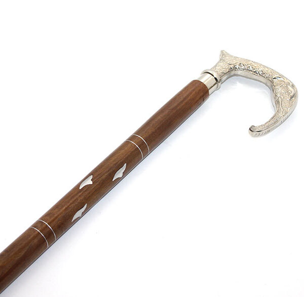 Fil Başlıklı Pirinç Baston