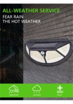 Fonksiyonel Sensörlü 102 Ledli Solar Bahçe Lambası