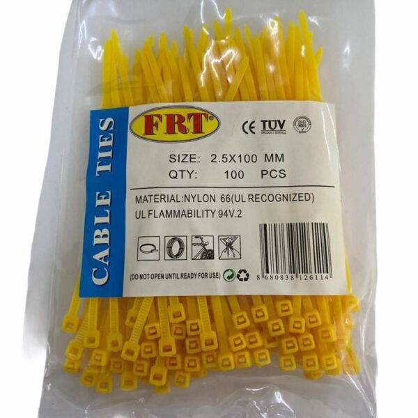 FRT Sarı 2,5x100 Kablo Bağı