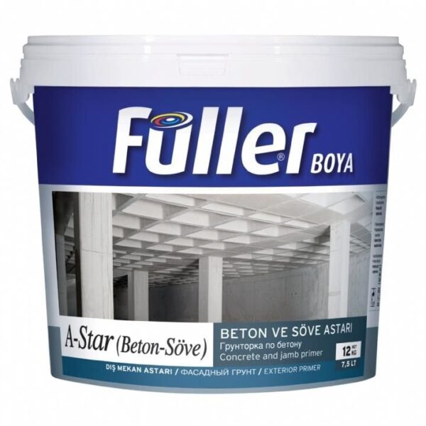 Füller A-Star Brüt Beton Söve Astarı 3,5 Kg Açık Mavi
