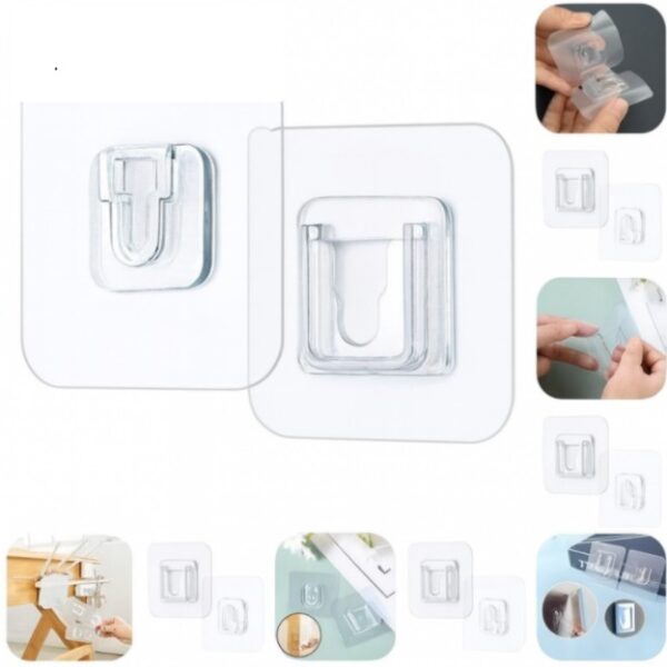 Geçmeli Klips Eşya Sabitleme Askısı 6lı Set