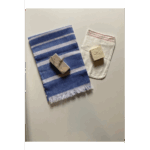Gelin Hamamı Seti, Premium Peştemal , Ponza Topuk Taşı, Doğal Zeytinyağı Sabun, Kese 4lü Set
