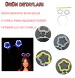 Glow Stick Karanlıkta Yanan Fosforlu Yıldız Taç 12 Adet - Görsel 4