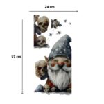 Gotik Cüce ve Kafatası Halloween Duvar Sticker Seti - Görsel 3