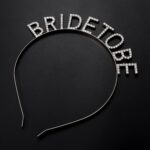 Gümüş Kaplama Kristal Taşlı Bride To Be Gelin Tacı - Görsel 3