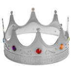 Gümüş Kral Tacı Yetişkin-Çocuk Uyumlu - Görsel 2