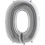 Gümüş Rengi Folyo Balon 1 Metre - Görsel 2