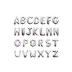 Gümüş Rengi Folyo Balon 1 Metre - Görsel 3