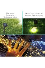 Güneş Enerjili 200 LED Dış Mekan Aydınlatma Şeridi - Görsel 3