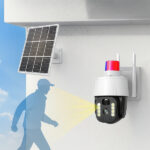 Güneş Enerjili Alarmlı Çakarlı Dış Mekan Güvenlik Kamerası - Görsel 3