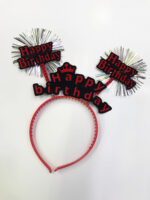 Happy Birthday Neon Renk Doğum Günü Tacı 12 Adet - Görsel 3