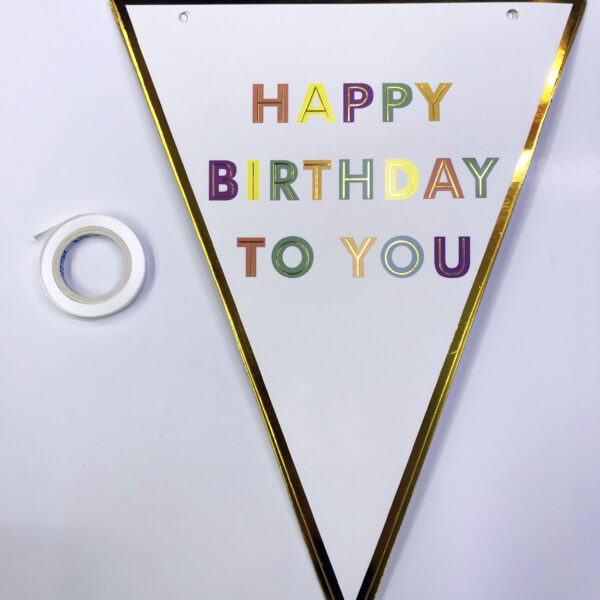 Happy Birthday To You Flama Bayrak Süsü