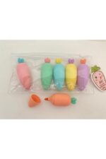 Havuç Tasarımlı Fosforlu Kalem Seti