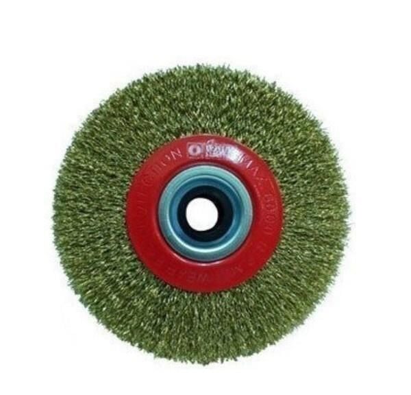 Hawk 10109 Daire Fırça Sarı Telli 200X25 mm