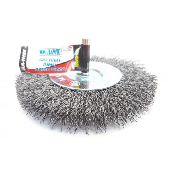 Hawk HA11135 Pimli Gri Tel Daire Fırça 100x10 mm