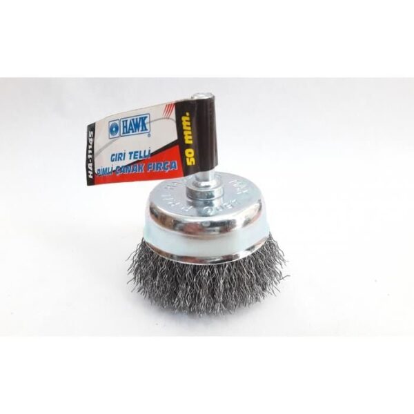 Hawk HA11145 Pimli Gri Tel Çanak Fırça 50 mm