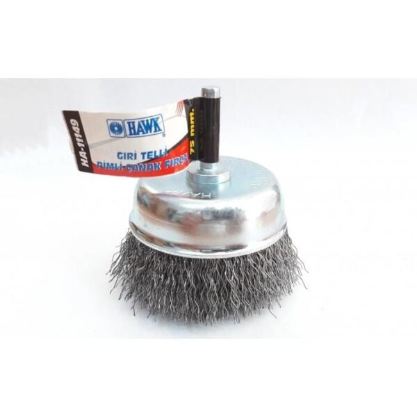 Hawk HA11147 Pimli Gri Tel Çanak Fırça 65 mm
