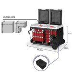 ICECO K75D 12/24Volt 75Lt Akülü/Kablolu/ Çift Bölmeli Kompresörlü Outdoor Oto Buzdolabı/Dondurucu (Akü Dahil Değildir) - Görsel 5