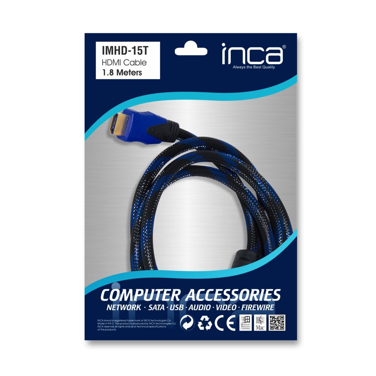 INCA IMHD-15T 1,8MT 4K HDMI KABLO - Görsel 1