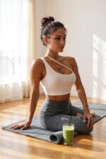 Kadın Beyaz Tek Omuzlu Çapraz Askılı Crop Top Büstiyer - Görsel 4