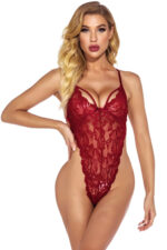 Kadın Bordo Dantelli, Tangalı ve İp Askılı Şık İç Çamaşır Takımı – Modern, Konforlu ve Günlük Kombinlere Uygun - Görsel 4