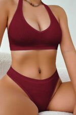 Kadın Bordo Seamless Tanga Sütyen Takım – Modern, Konforlu ve Günlük Kombinlere Uygun - Görsel 3